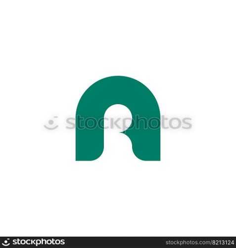 letter a or r ar logo vector icon symbol