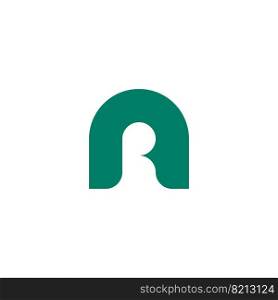 letter a or r ar logo vector icon symbol