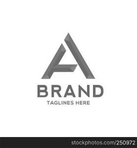 Letter A strong logo vector illustration template, letter A trend logo vector, creative Letter A letter logo