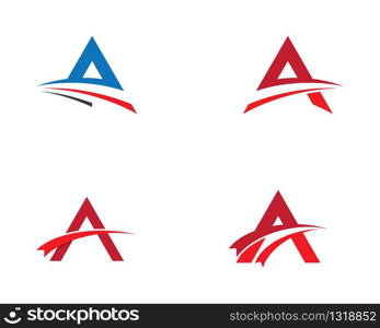 Letter a symbol illustration design