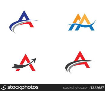 Letter a symbol illustration design