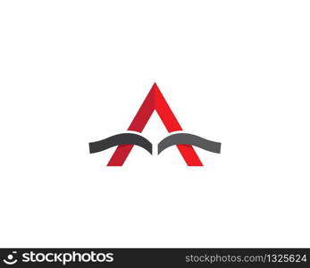 Letter a symbol illustration design