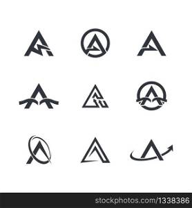 Letter a symbol illustration design