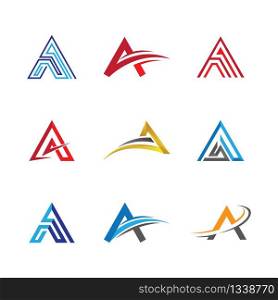 Letter a symbol illustration design