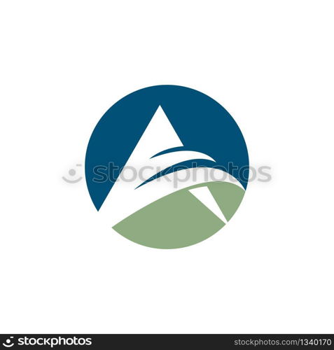 Letter a symbol illustration design