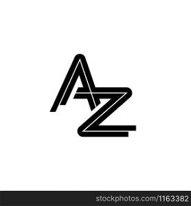 Letter a z logo design template vector