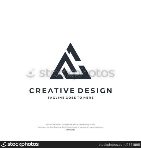 Letter AC CA Logo Design Premium Line Alphabet Monochrome Monogram emblem. Vector graphic design template element. Graphic Symbol for Corporate Business Identity.