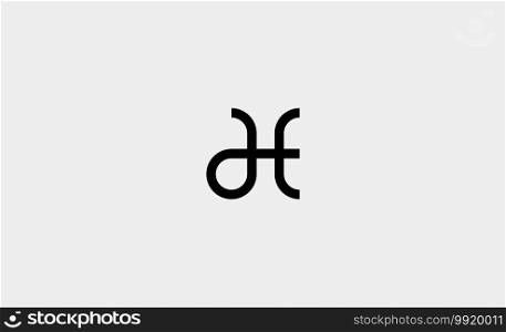 letter ae monogram logo design vector illustration
