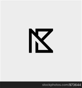 Letter AK K KA Monogram Logo Design Minimal Icon With Black Color. Letter AK K KA Monogram Logo Design Minimal Icon