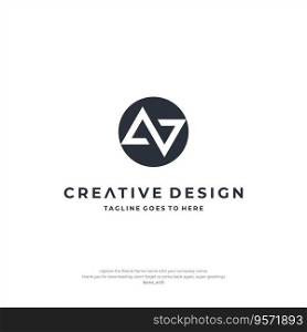 Letter AV Logo or Icon Creative Design