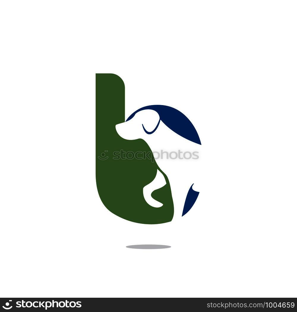 Letter B And Dog Head Vector Logo Design. Pet Care Logo Design. Pet ...