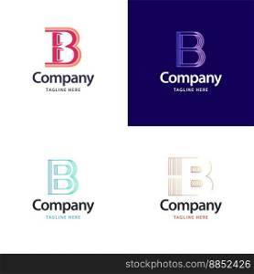 Letter B Big Logo Pack Design Creative Modern logos design for your business