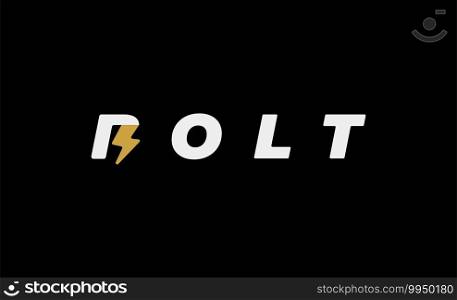 letter B Bolt Logo Vector Design Icon Illustration