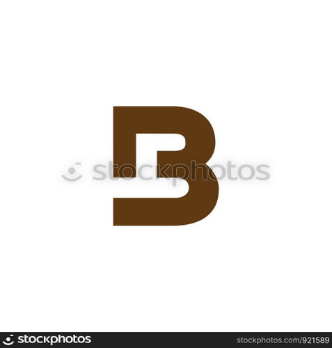 letter B creative logo template vector illustrator, isolated elements - vector. letter B creative logo template vector illustrator