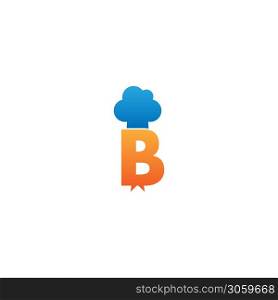 Letter B Hat chef icon logo vector
