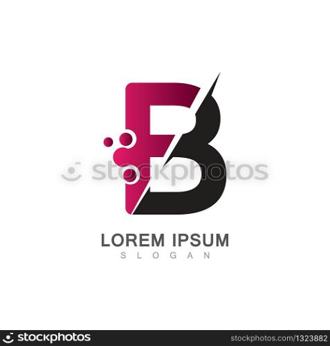 Letter B Icon With Creative design Modern. Vector Illustration