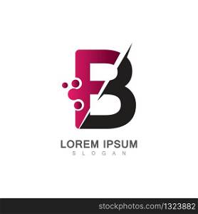 Letter B Icon With Creative design Modern. Vector Illustration