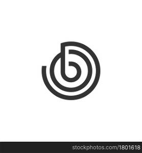 Letter B logo icon design concept illustrtation