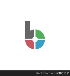 Letter B logo icon design concept illustrtation