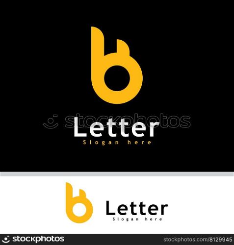 Letter B logo icon design template, Creative B logo symbol