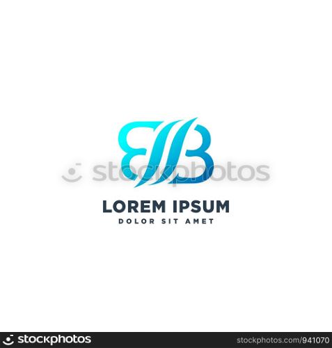 letter B nusiness logo template vector illustration icon element - vector. letter B nusiness logo template vector illustration icon element