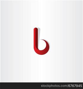 letter b red gradient logotype logo