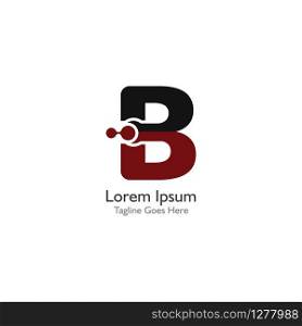 Letter B with Antom Creative logo or symbol template design