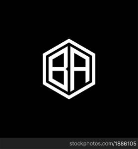 Letter BA logo