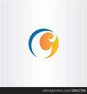 letter c abstract business vector icon