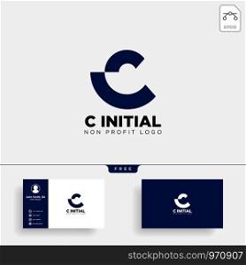 letter C creative business logo template vector illustration icon element isolated - vector. letter C creative business logo template vector illustration icon element