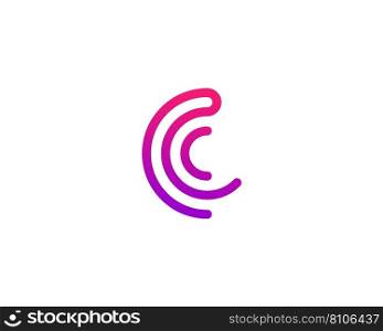 Letter c logo icon design template elements Vector Image