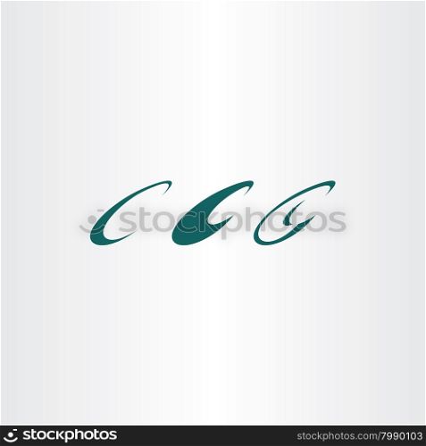letter c logo vector sign set design elements company