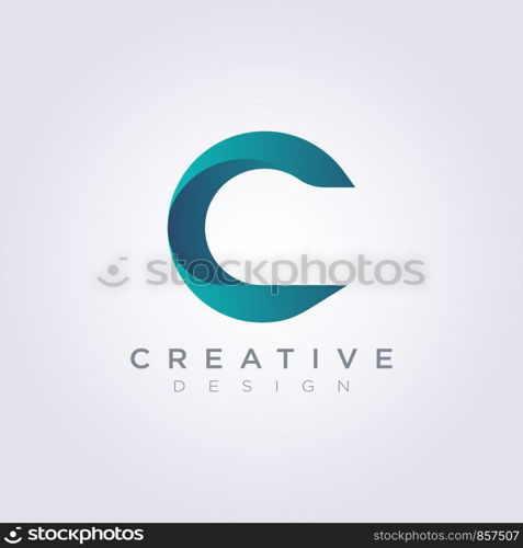 Letter C Vector Illustration Design Clipart Symbol Logo Template.