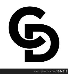 Letter CD logo design template