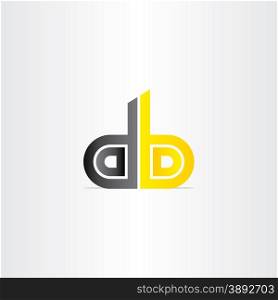 letter d and b business icon design