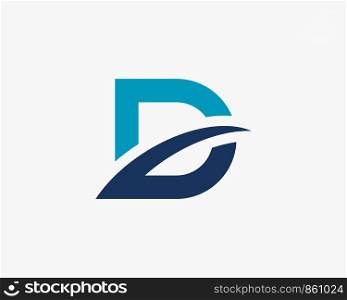 Letter D Logo Design Vector Illustration