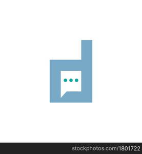 Letter D logo icon design concept illustrtation