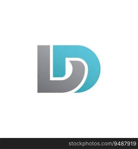Letter D logo icon design template 