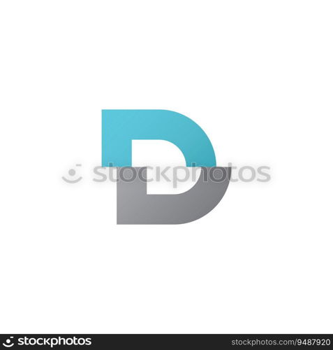 Letter D logo icon design template 