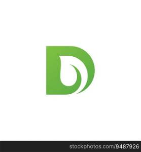 Letter D logo icon design template 