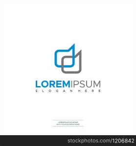 Letter DD D Icon Symbols Logo Design Minimal Icon Premium Design