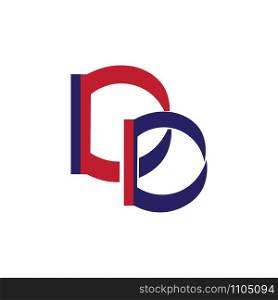 letter dd logo vector