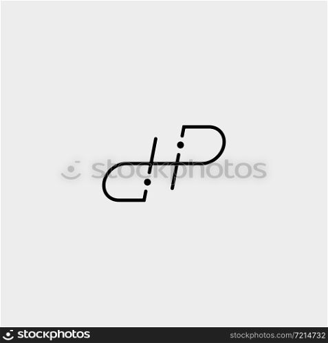 Letter DP PD DHP Logo Design Simple Vector Elegant. Letter DP PD DHP Logo Design Simple Vector