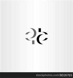 letter e and a stylized logo symbol vector