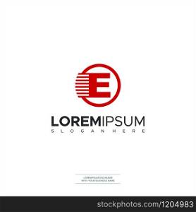 Letter E logo icon design template elements. Vector color sign vector symbol business logo design