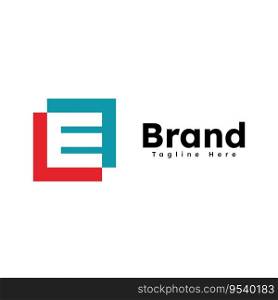 Letter E logo icon design vector template