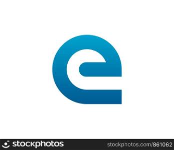 Letter E Logo Icon Vector