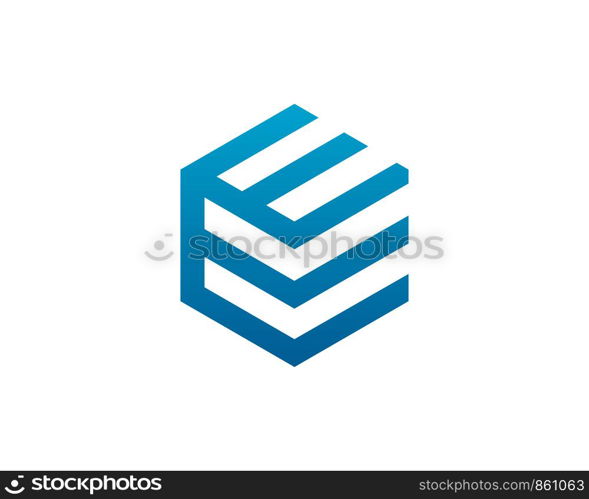 Letter E Logo Icon Vector