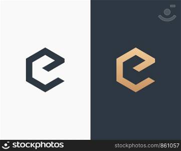 Letter E Logo Template Vector Illustration
