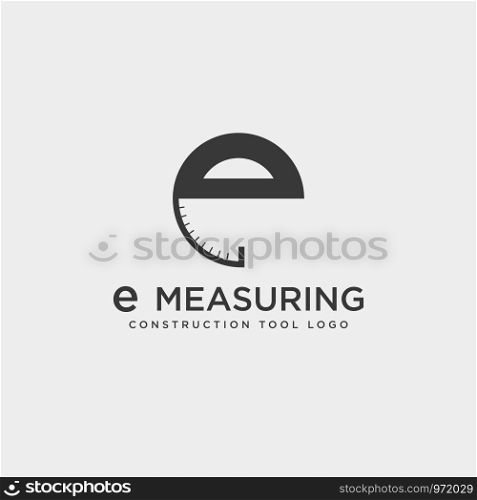 letter e MEASURING, MEASUREMENT logo template vector illustration icon element isolated - vector. letter e MEASURING, MEASUREMENT logo template vector illustration icon element isolated